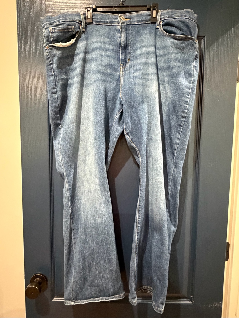 Signature by Levi Strauss Washed Blue Boot Cut Jeans